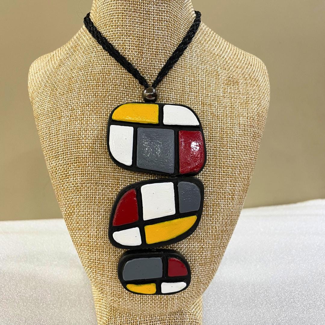 Handmade Clay Jewelry Handmade Necklace For Women Clay Earring Accessories Gift Idea For Best Friend Her Gift For Friend Gift For Woman