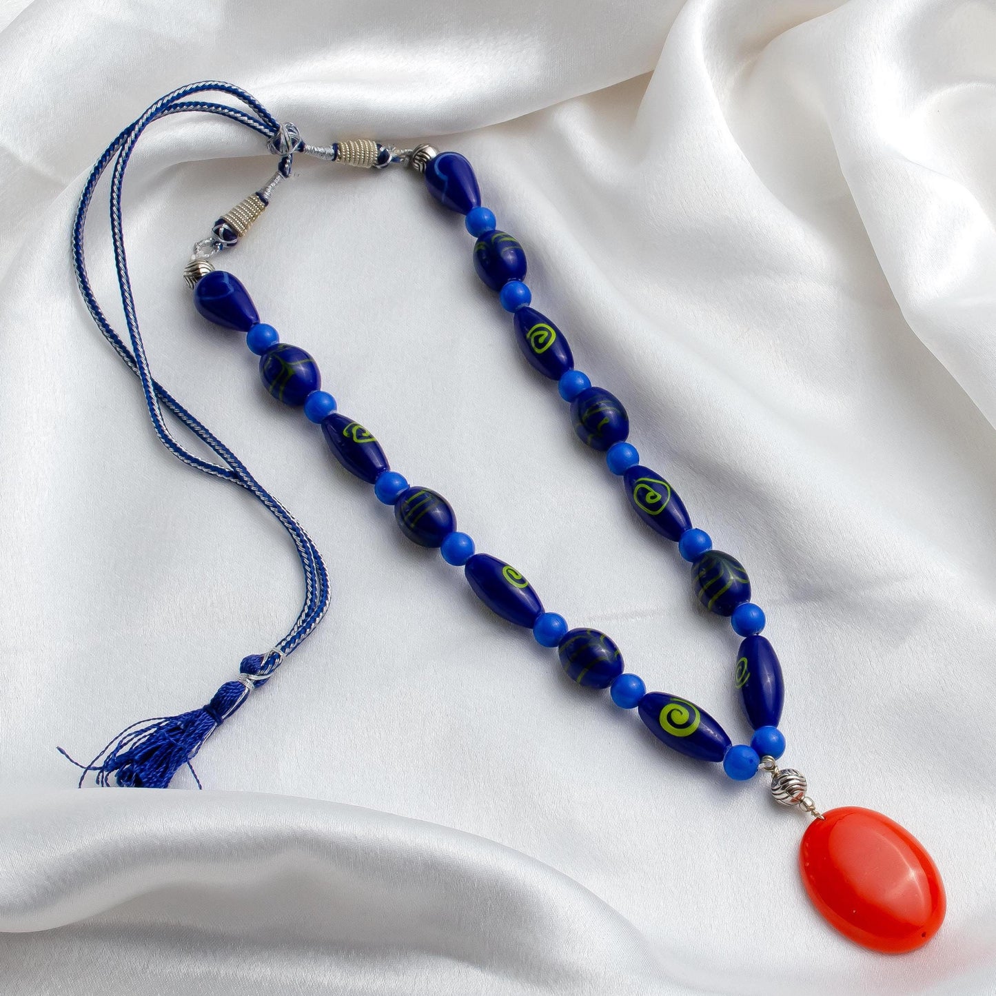 Necklace Minimalist Pendant Necklace Non Tarnish Necklace For Women Long Statement Necklace For Women Beaded Artistic Neclackes For Women