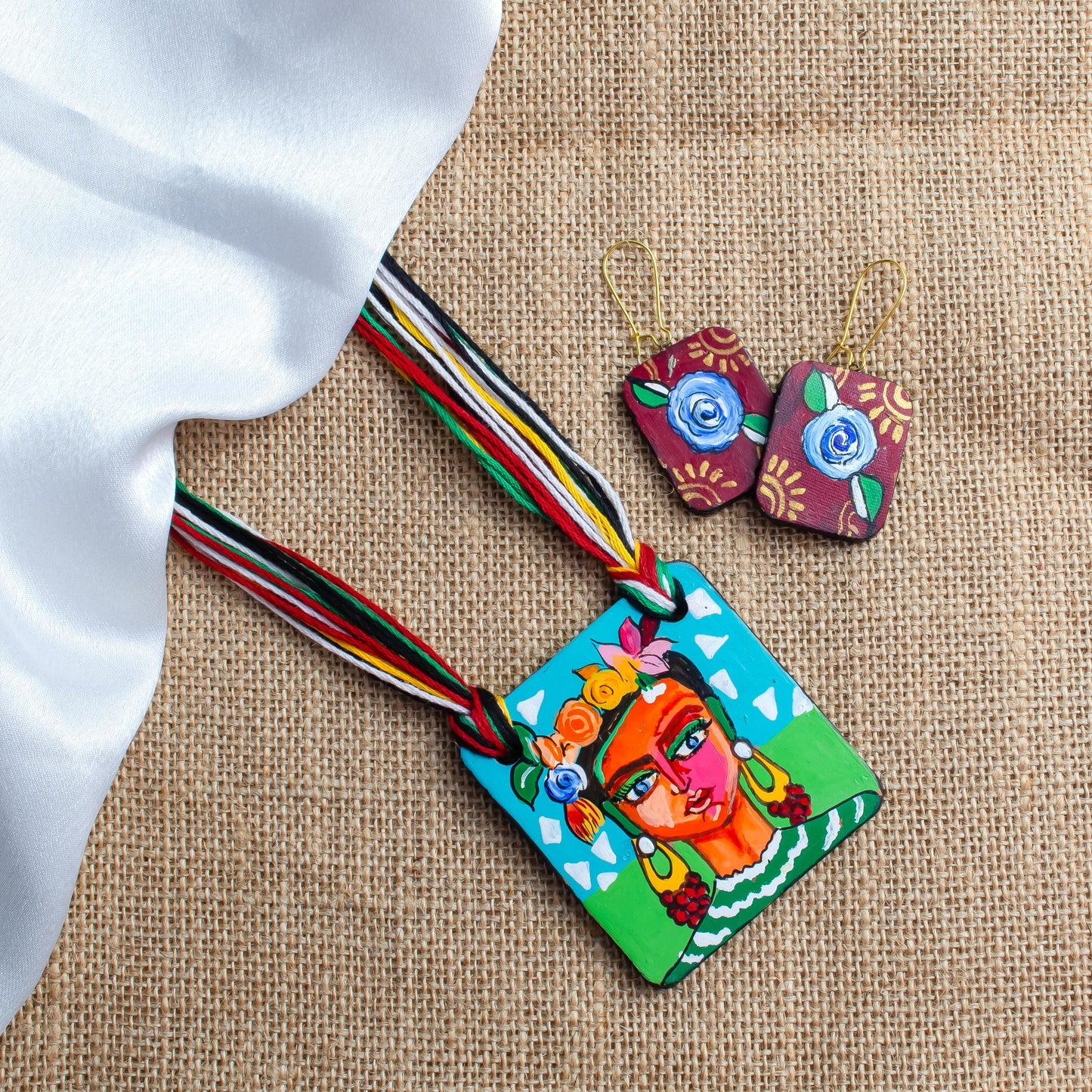 Delightful Arora Terracotta Set Unique Jewelry Flower Earrings Perfect Gifts for Women