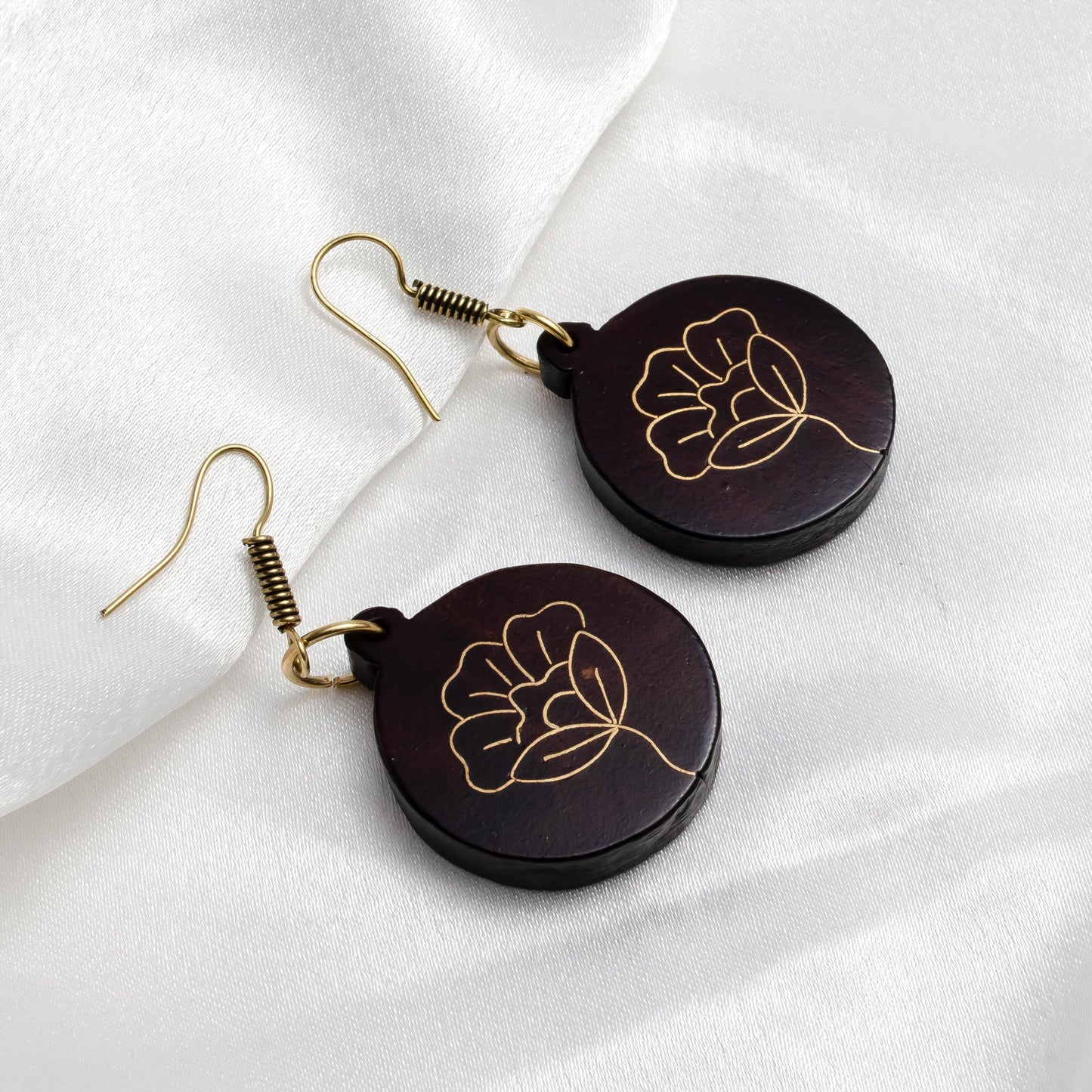 Circle Dangle Earring Jewelry Gift Women Birthday Gift Best Friend Earring Cute Handmade Jewelry Earring  For Rose Women Minimalist Jewelry