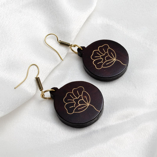 Circle Dangle Earring Jewelry Gift Women Birthday Gift Best Friend Earring Cute Handmade Jewelry Earring  For Rose Women Minimalist Jewelry