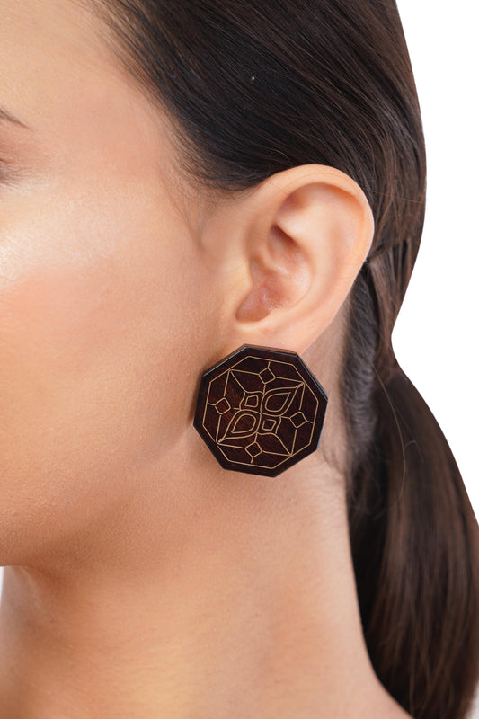 Hexagon Earring Stud Finding Unique Gift For Her Birthday Unique Gift  For Women Friend Birthday Gift For Best Friend Female Gift Idea