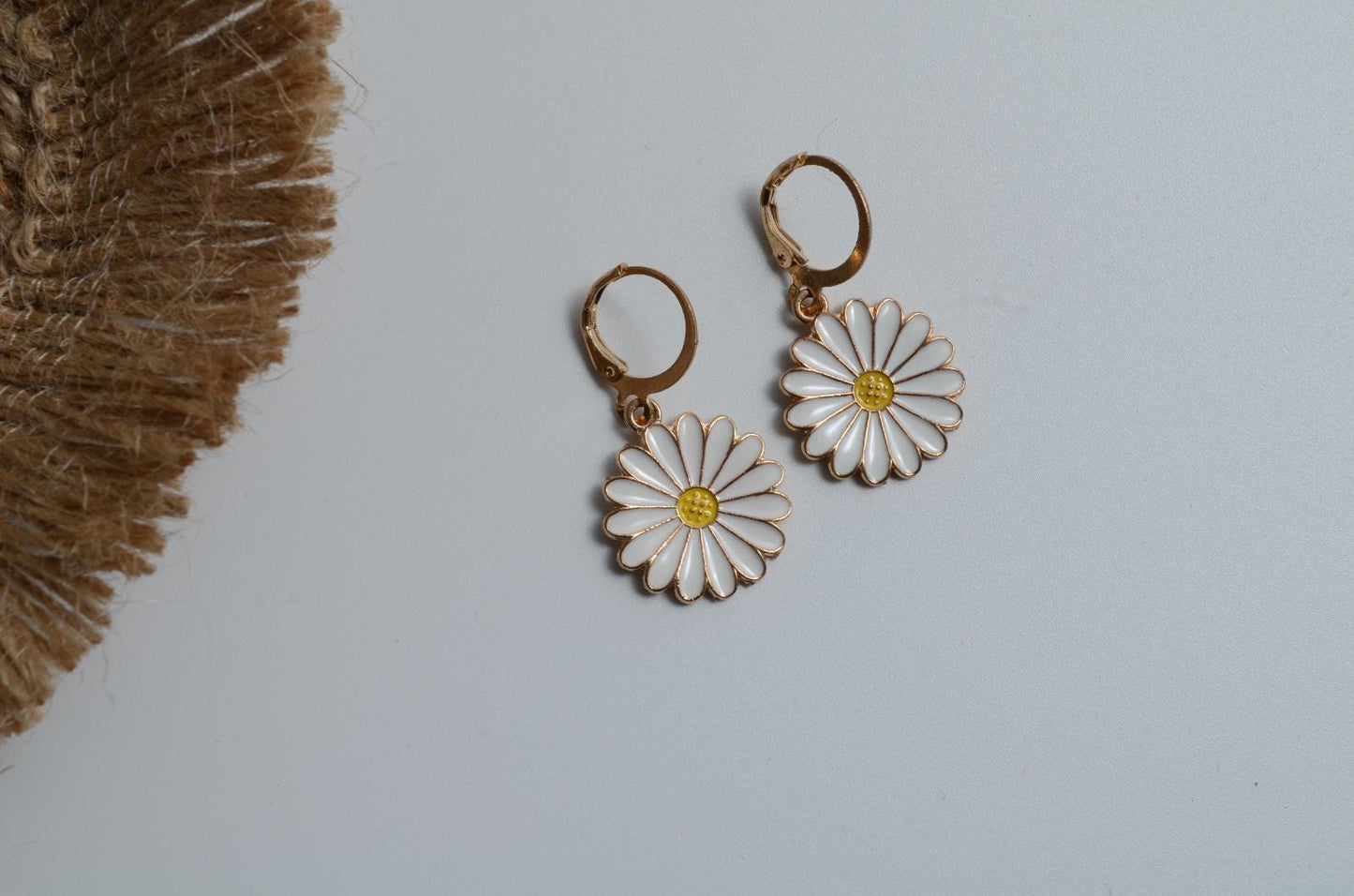 Set of 4  Clay Earrings – Handcrafted Flower And Circle Earrings | Everyday Earrings for Nature Lovers | Dainty Earring