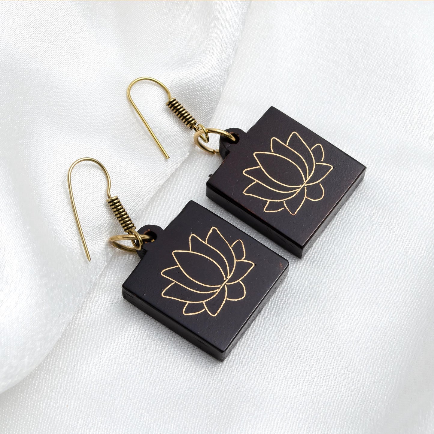 Lotus Flower Earring Delicate Dangle Earring For Birthday Earring Adult Gift Women Jewel Jewelry Boho Long Dangle Earring Drop Flower