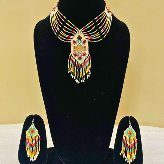 Birthday Gift For Her Friend Gift Birthday Her Pretty Necklace For Women Earring Colorful Necklace Beaded Jewelry Handmade Earring Aesthetic