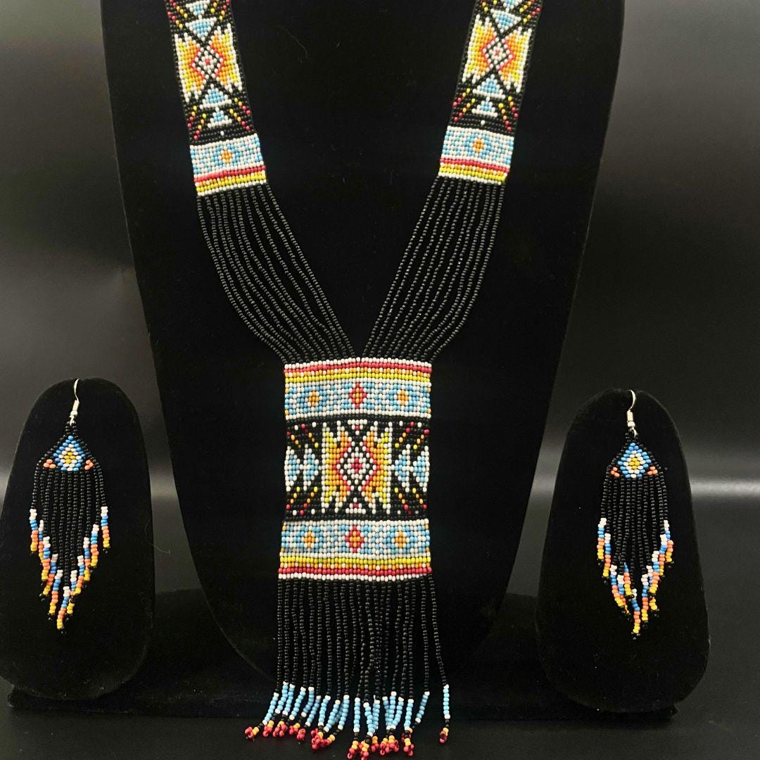 Boho Beaded Necklace Women Unique Gift For Her Friend Travel Gift Jewelry For Her Birthday Gift For Sister From Sister Beach Gift For Woman