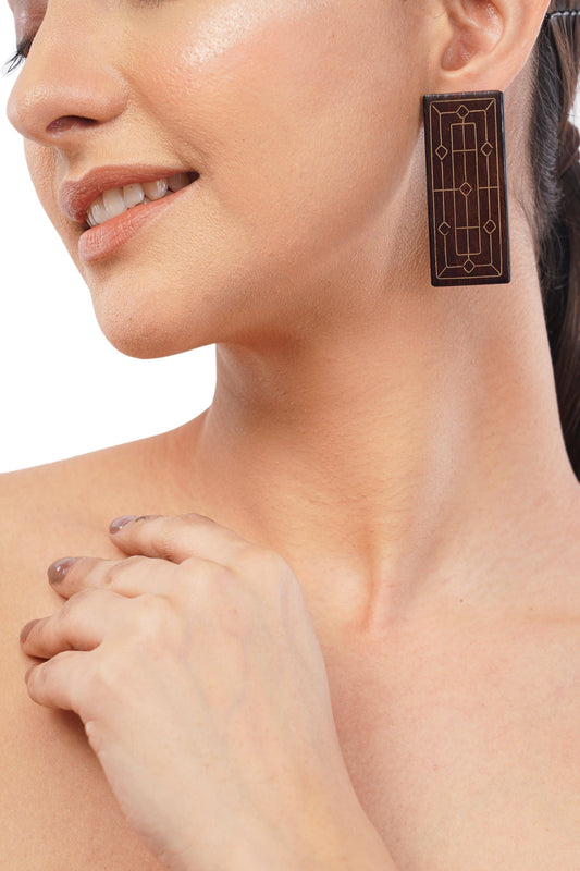 Wooden Earring Handmade Jewelry For Her Jewelry For Women Statement Earring For Her Birthday Gift For Her Support Gift For Girl Earring Set