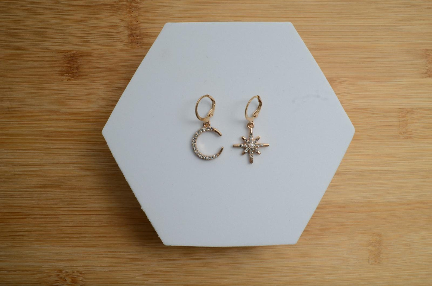 Set of 4  Clay Earrings – Handcrafted Flower And Circle Earrings | Everyday Earrings for Nature Lovers | Dainty Earring