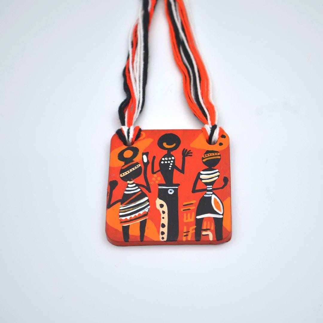 Señora Terracotta Jewelry  Boho Dangle Earrings  Orange Modern Jewelry Perfect Gifts for Her