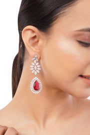 Dainty Earring Minimalist Earring Long Earring Drop Flower Earring For Women Valentine Day Gift For Her Birthday Unique Gift For Women