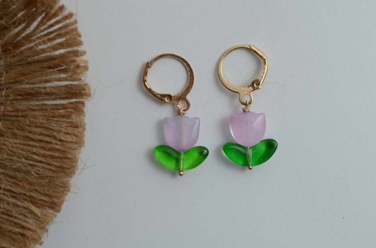Set of 4  Clay Earrings – Handcrafted Flower And Circle Earrings | Everyday Earrings for Nature Lovers | Dainty Earring