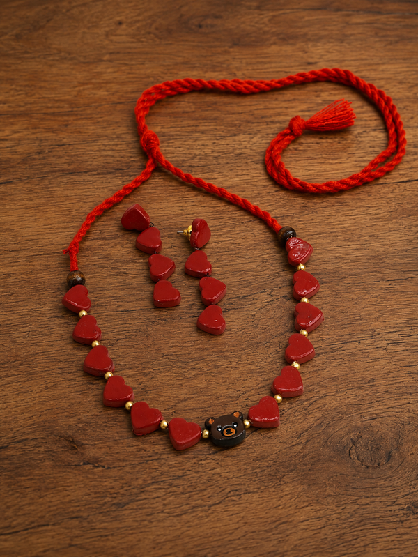 Crimson Heart Jewelry Set