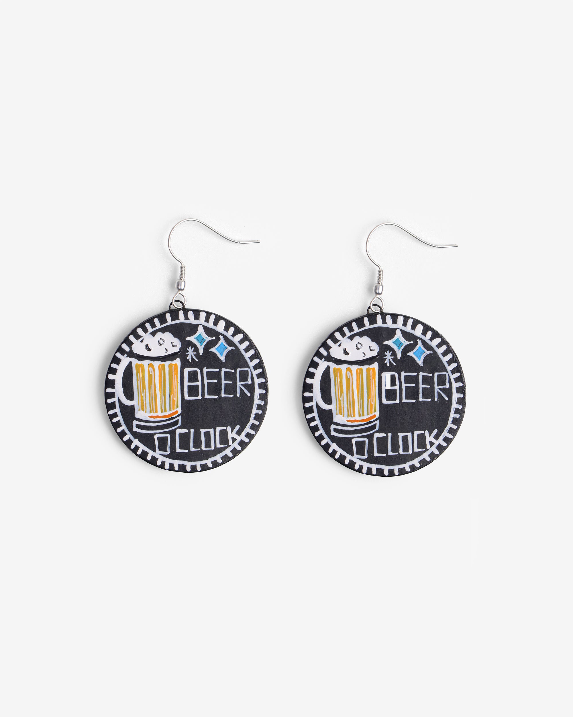 Beer O'Clock Statement Earrings