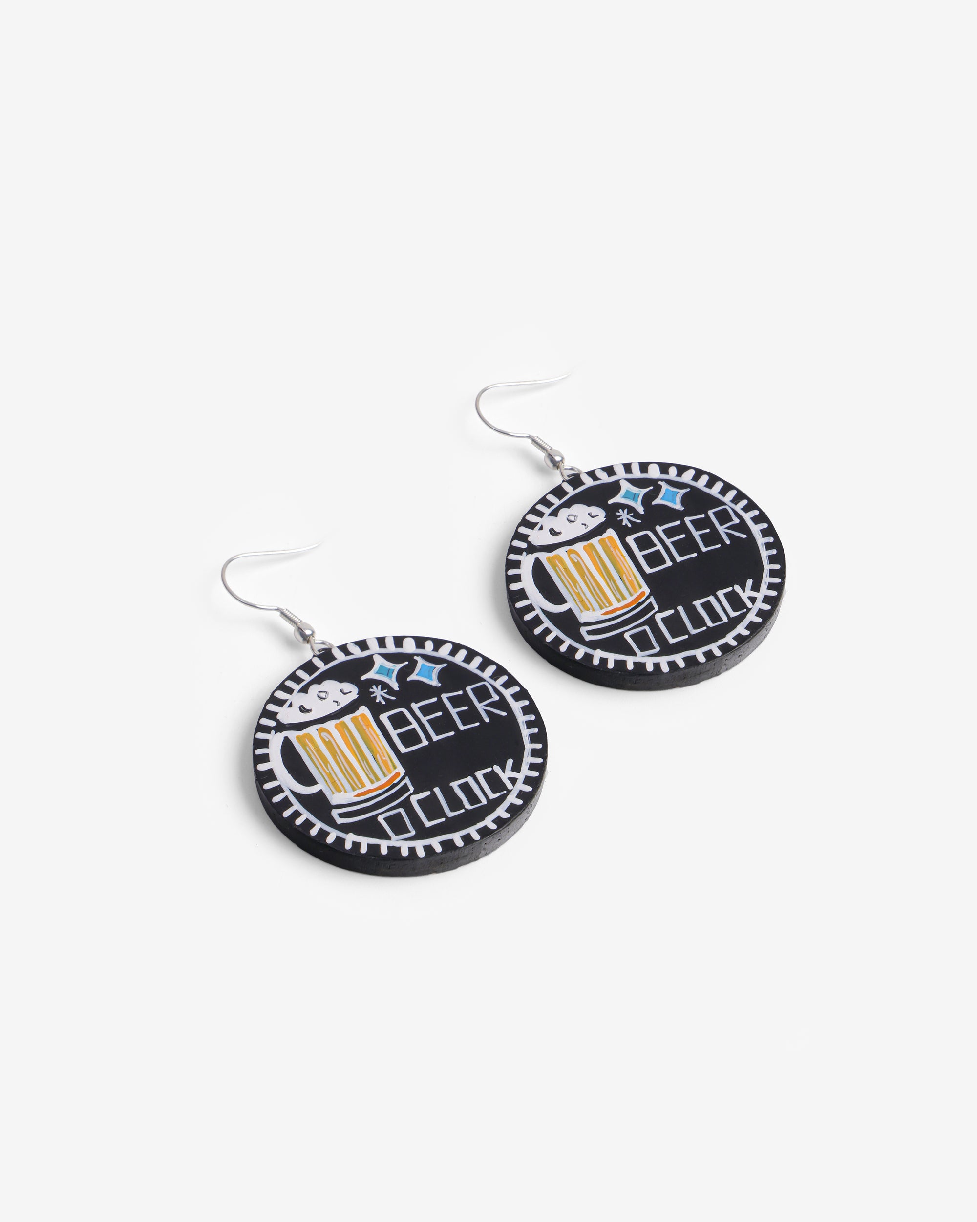 Beer O'Clock Statement Earrings