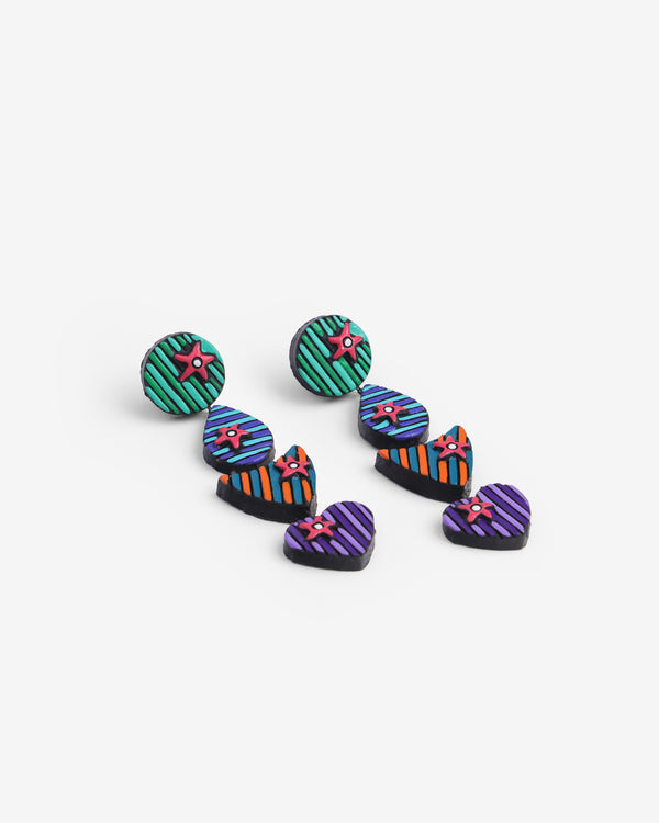 Sardine Inspired Earthen Clay Earrings