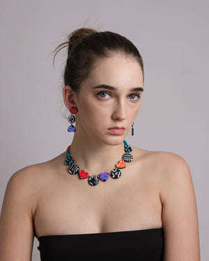 Petal & Slate: Minimalist Terracotta Heart Duo