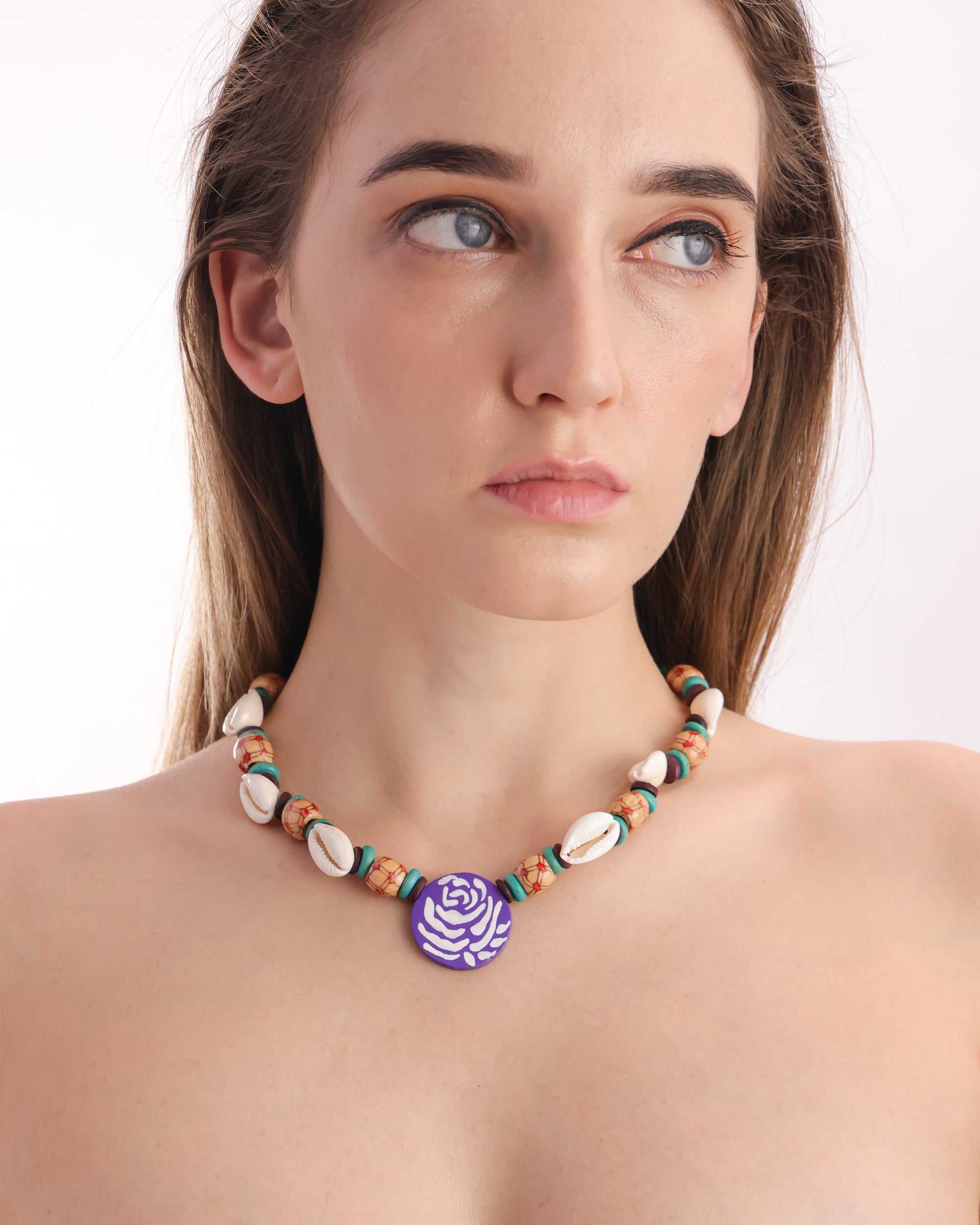 Wooden & Shell Necklace