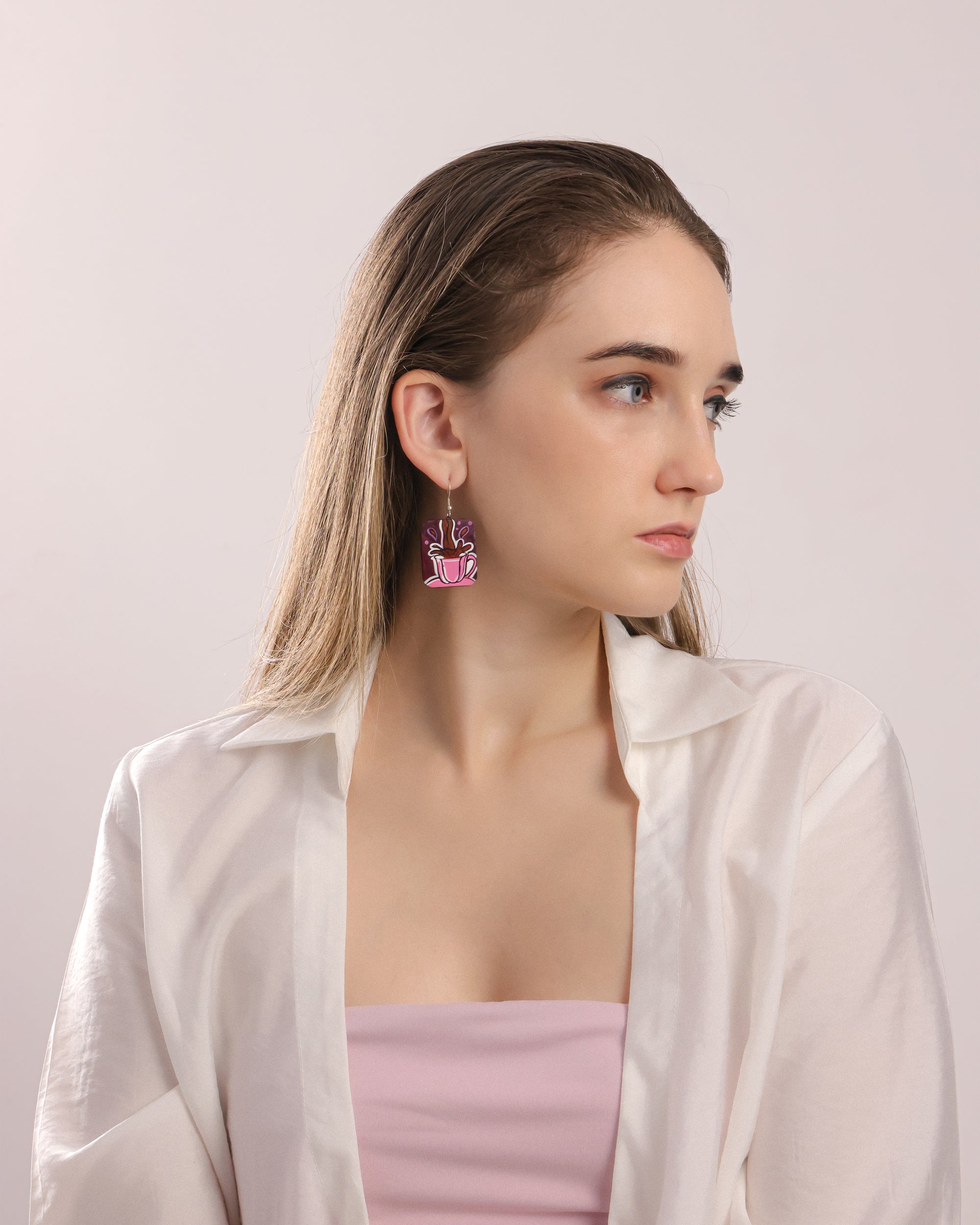 Earthen Clay Cottagecore Art Dangle Earrings