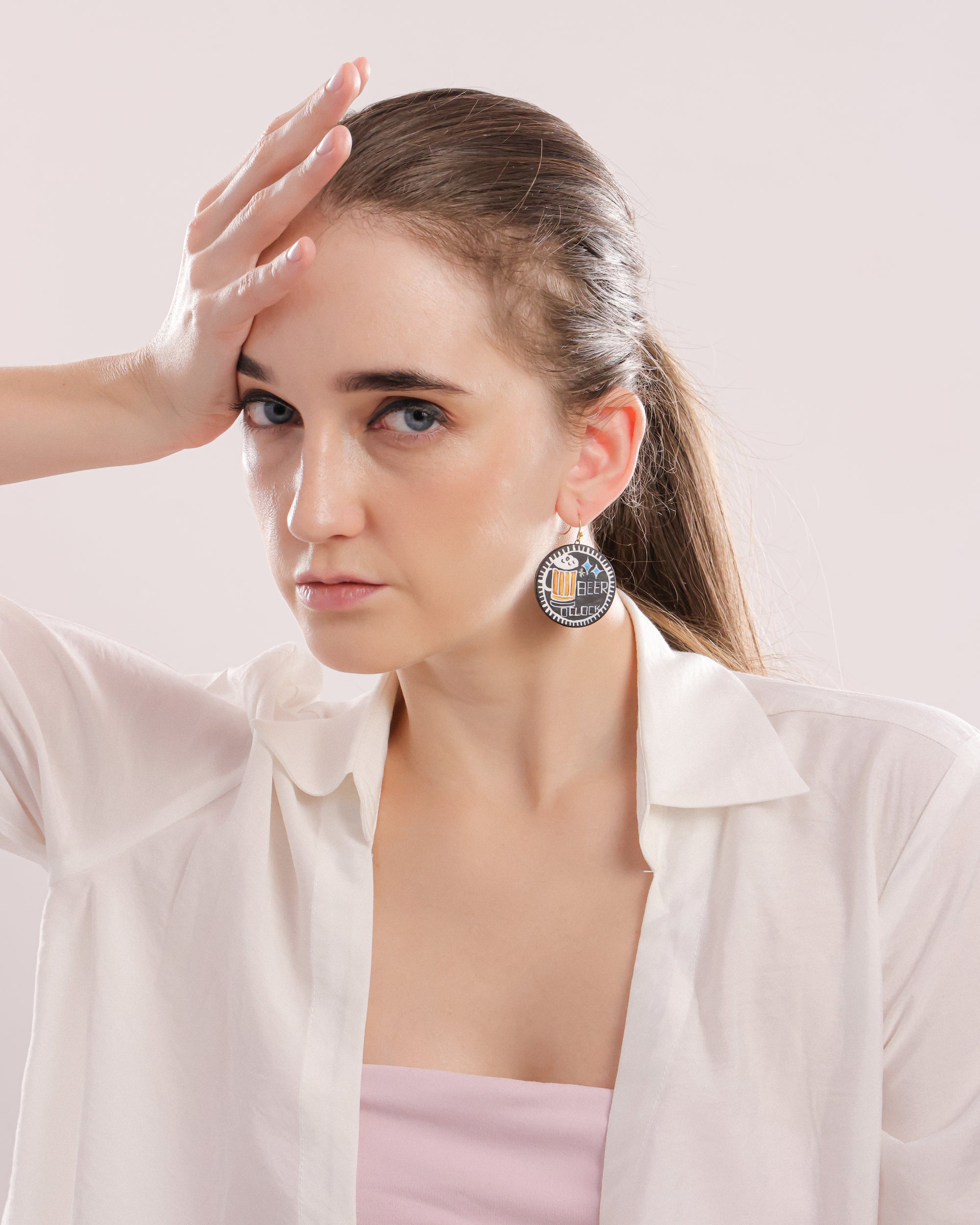 Beer O'Clock Statement Earrings