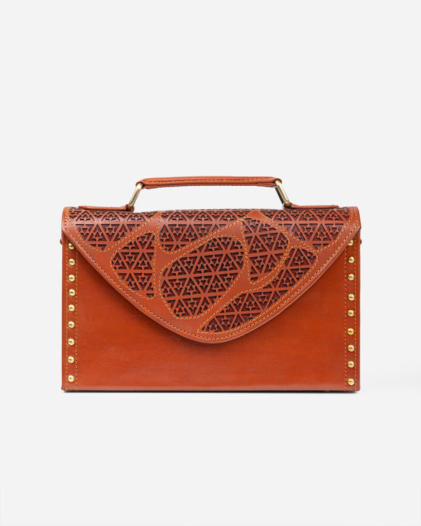 Golden Horizon Tan Crossbody Bag
