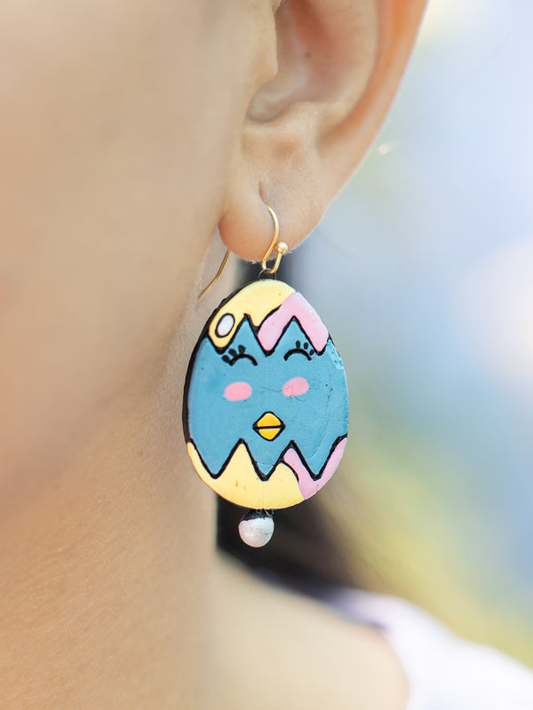 The Sweetheart Meadow Drops | Handmade Earthen Clay with Brass Hooks
