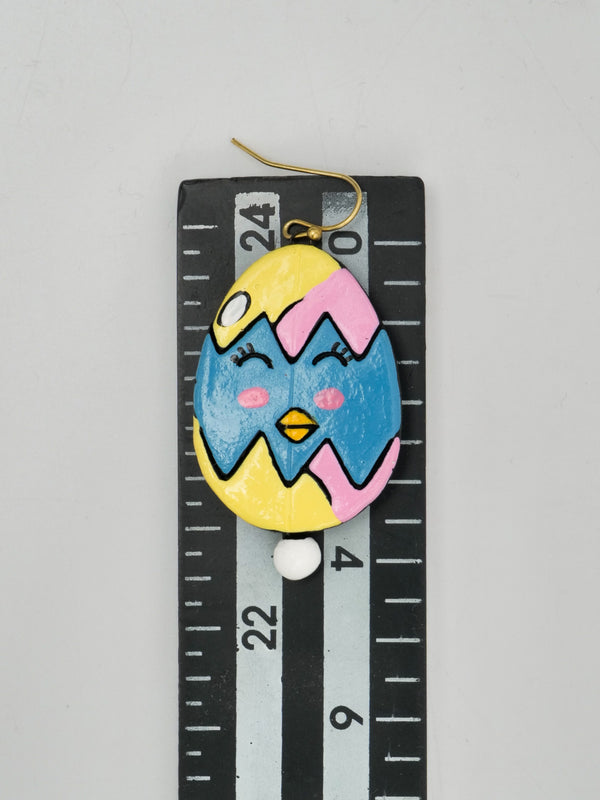 The Sweetheart Meadow Drops | Handmade Earthen Clay with Brass Hooks