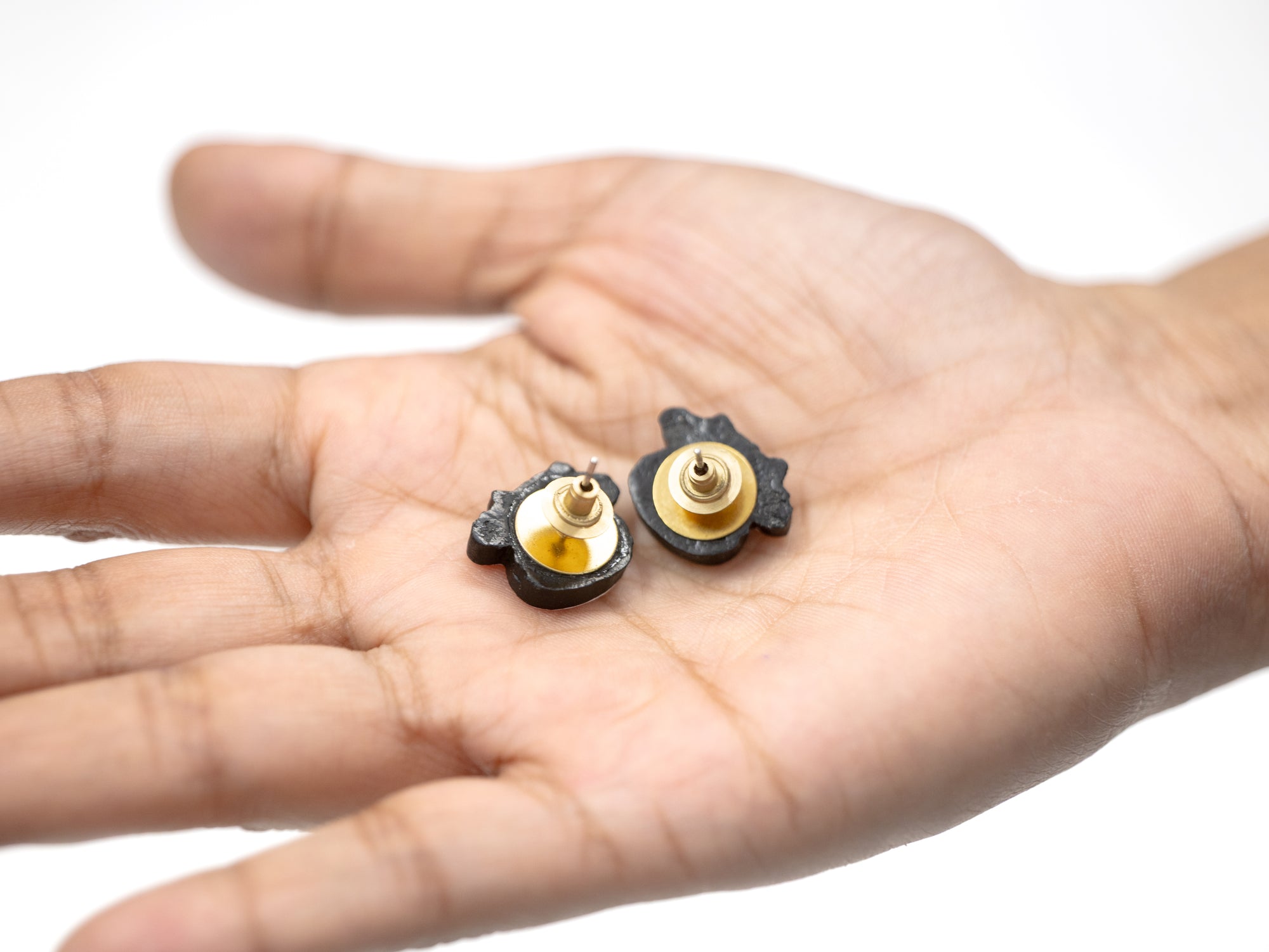 Handmade Earthen Clay Animal Stud Earrings- Pig