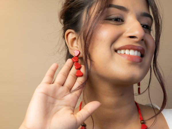 Crimson Heart Jewelry Set
