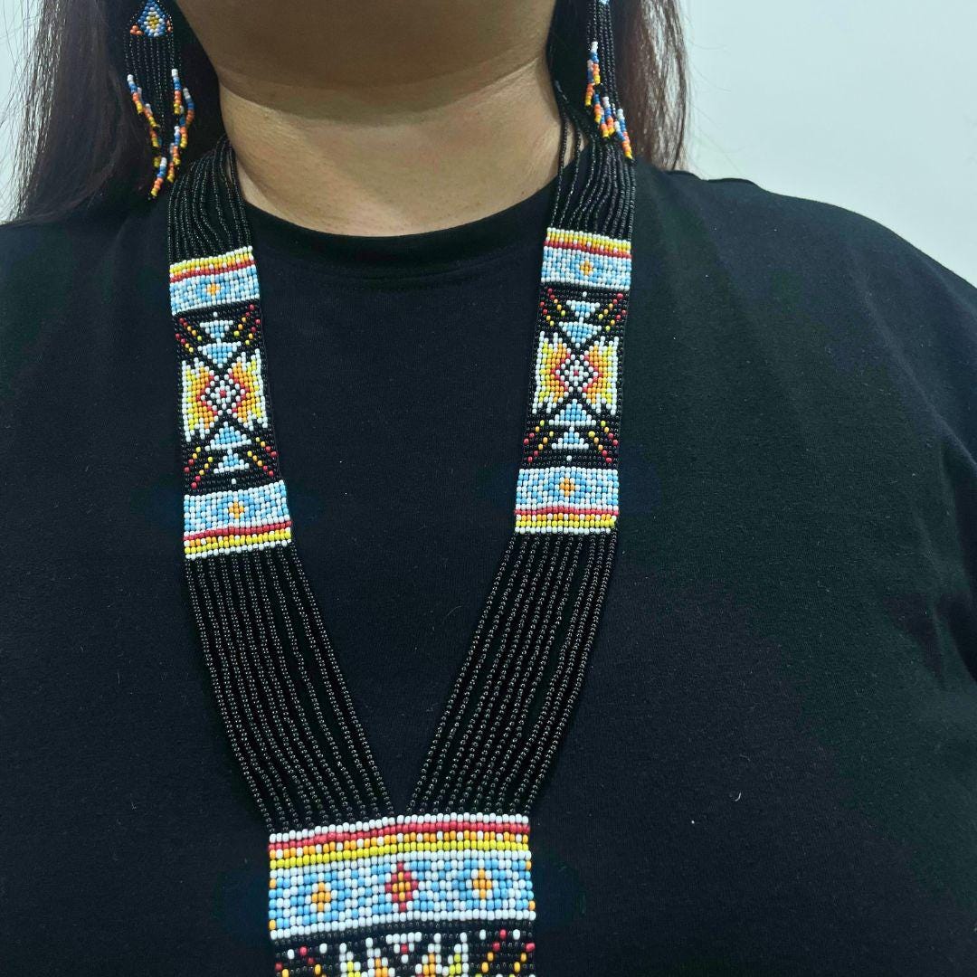 Boho Beaded Necklace Women Unique Gift For Her Friend Travel Gift Jewelry For Her Birthday Gift For Sister From Sister Beach Gift For Woman