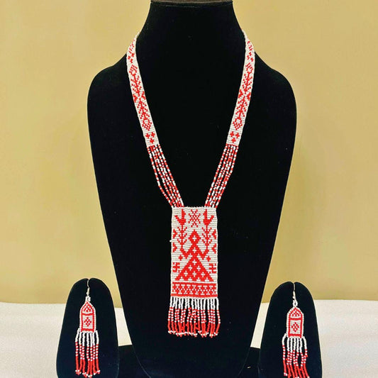 Beaded Necklaces For Women Colorful Jewelry Set For Women Boho Layered Long Necklace And Earring Set For Women Earring Colorful Jewel