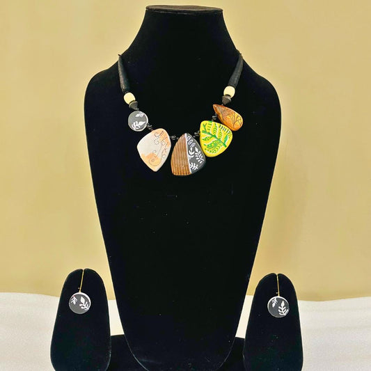 Handmade Clay Earring Flower Dangle Handmade Earring Aesthetic Jewelry Necklace For Her Birthday Gift For Her Unique Jewelry For Her Earring