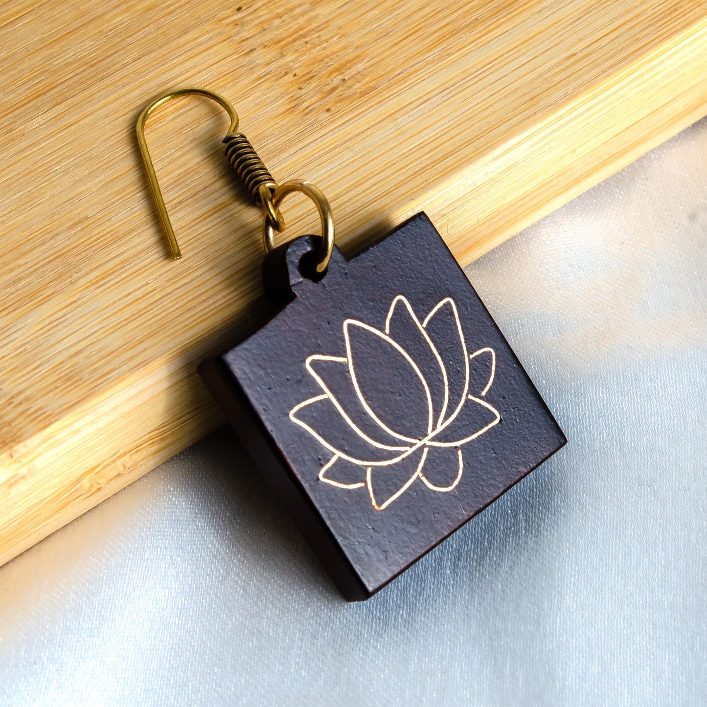 Lotus Flower Earring Delicate Dangle Earring For Birthday Earring Adult Gift Women Jewel Jewelry Boho Long Dangle Earring Drop Flower
