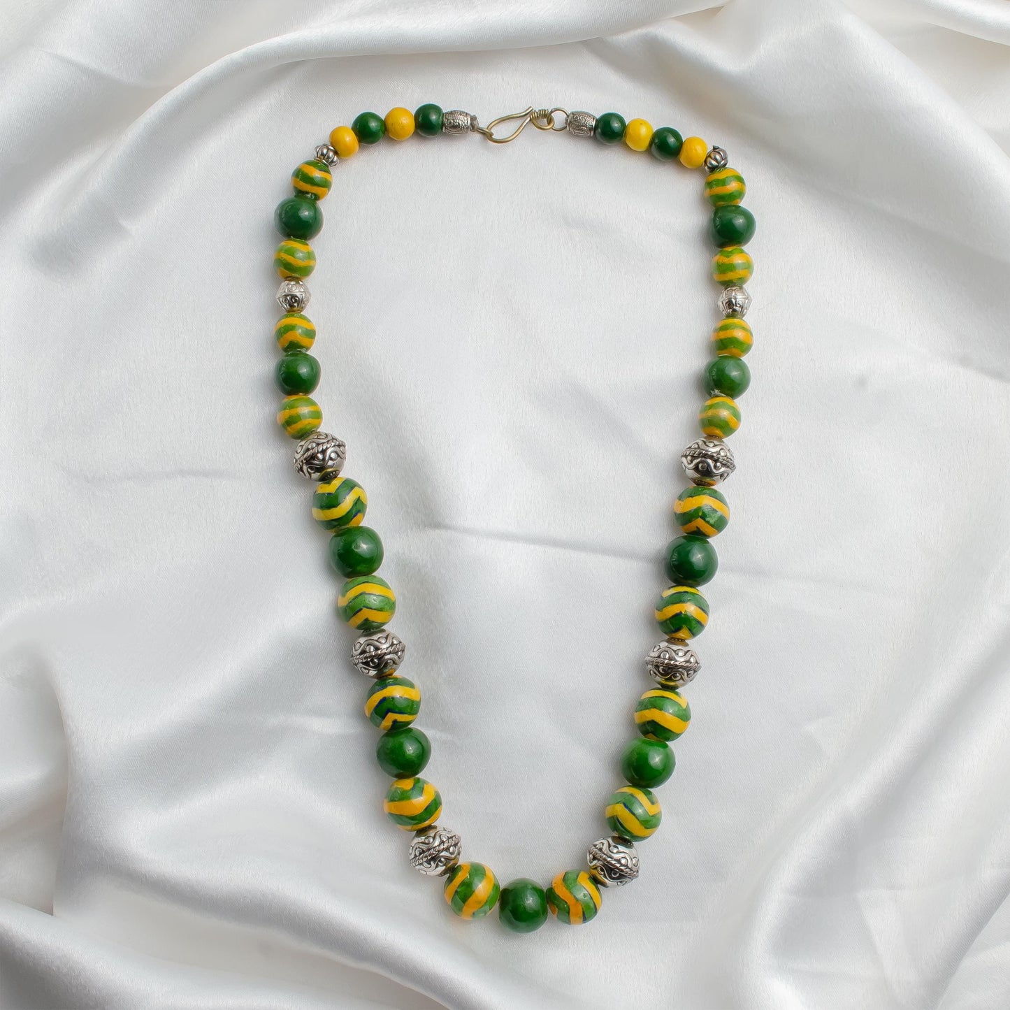 Ceramic Bead Necklace Green Beaded Necklace For Woman Beaded Necklace For Woman  Necklace Minimalist Jewelry Gift Western Everyday Necklace