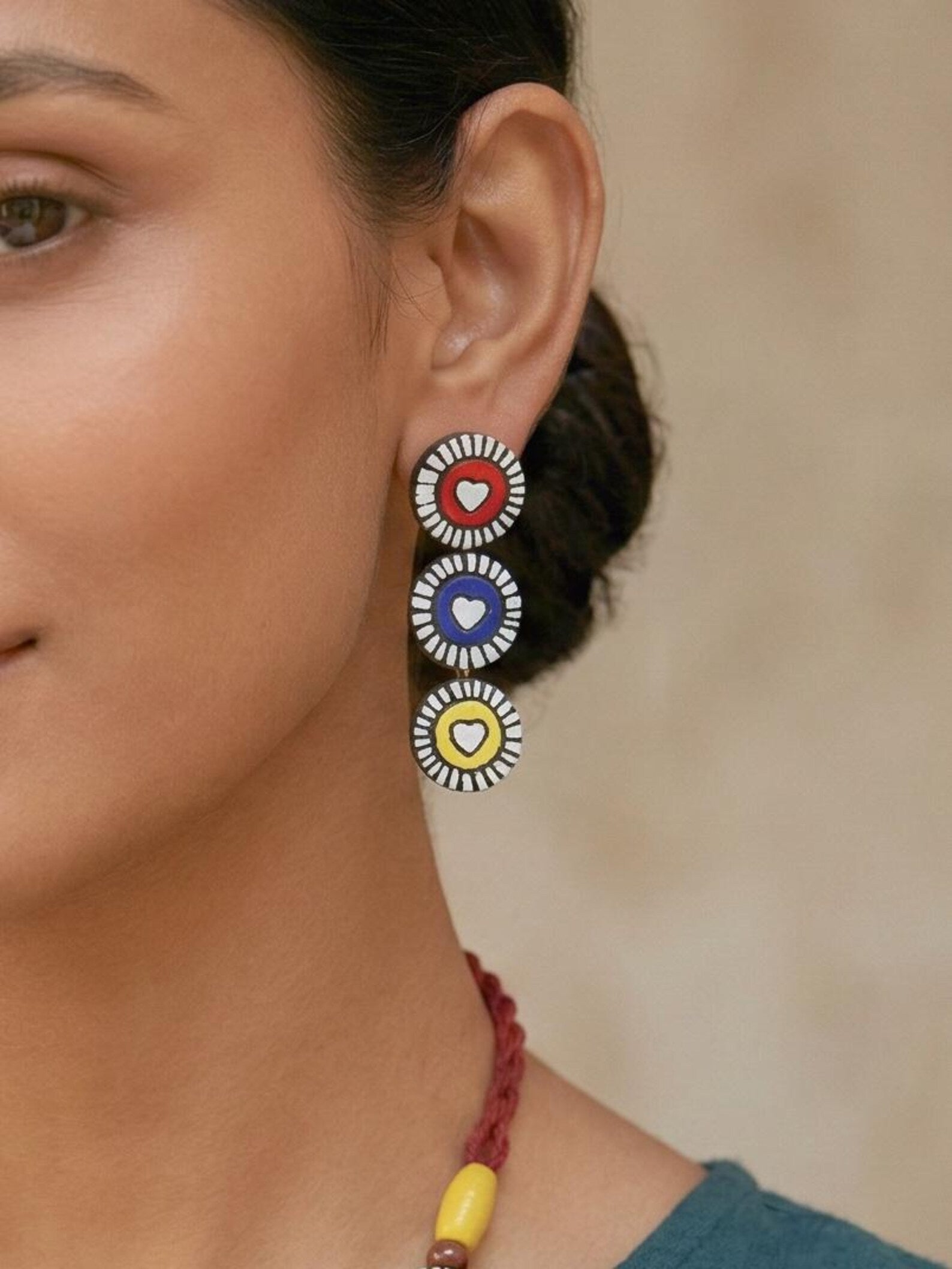 Handcrafted Terracotta Necklace & Statement Earrings | Timeless Earthy Elegance