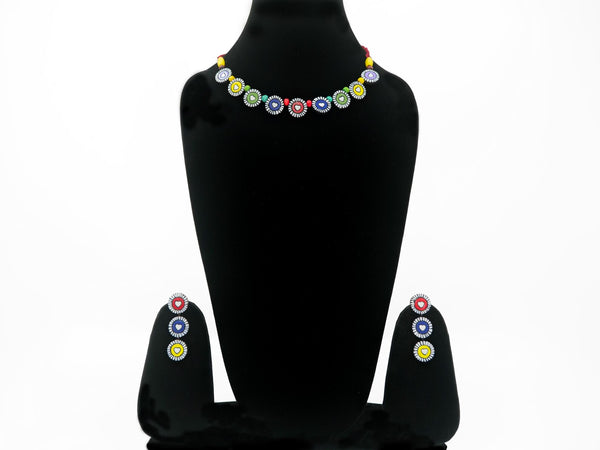 Handcrafted Terracotta Necklace & Statement Earrings | Timeless Earthy Elegance