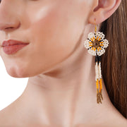 Flower Handcrafted Beaded Earrings