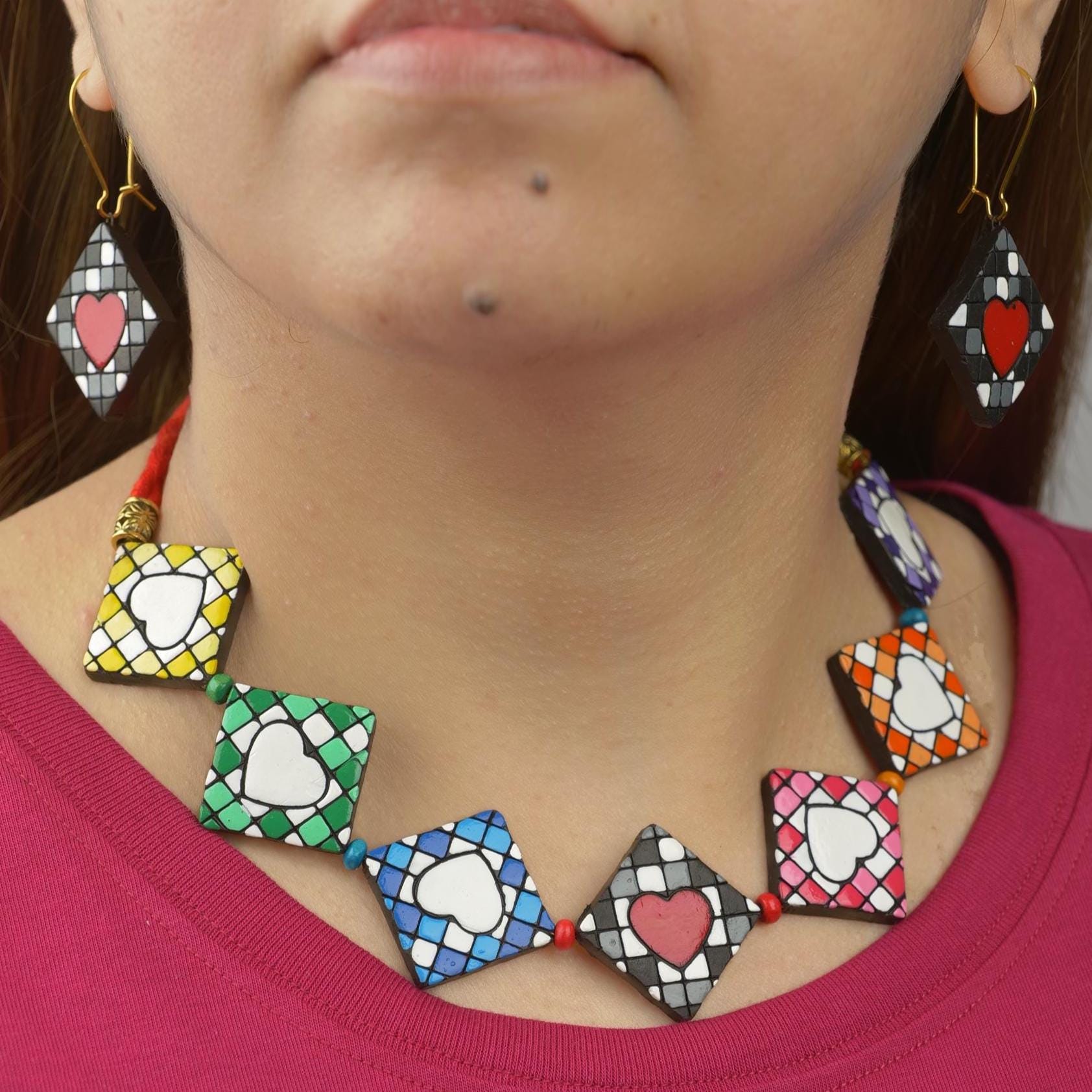 Heart Choker Necklace For Women Minimalistic Jewelry For Daughter